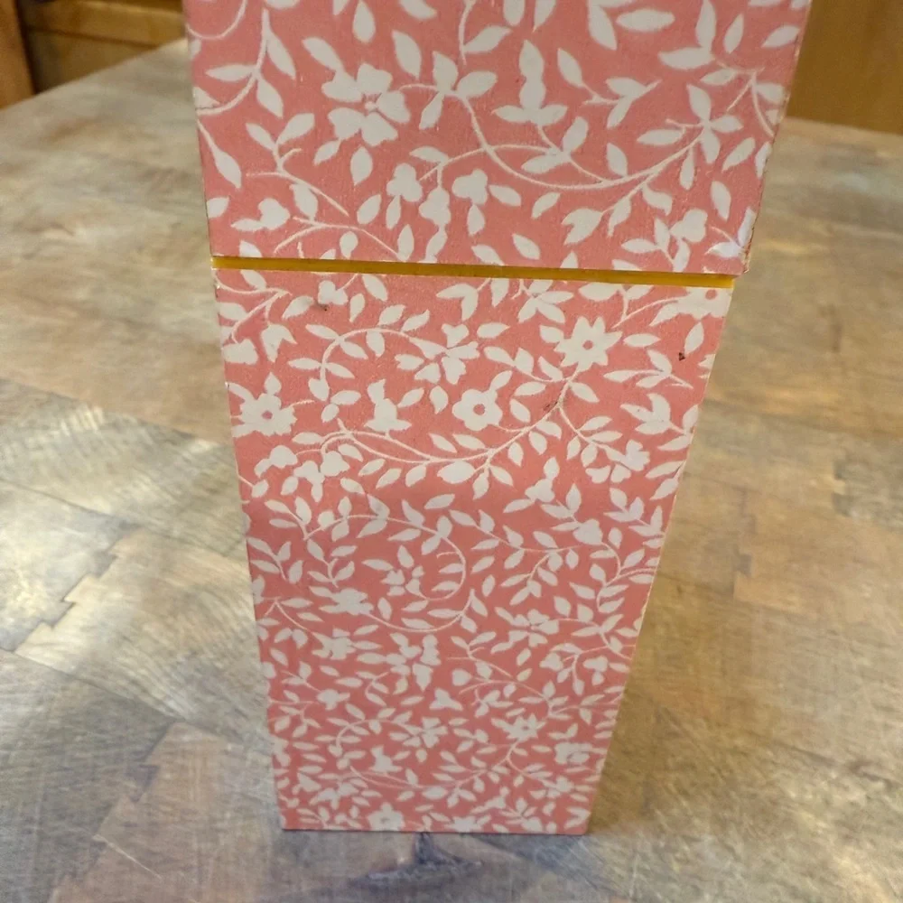 Vintage calligraphy tips Pink Floral Pen Holder Brown Writing Pen